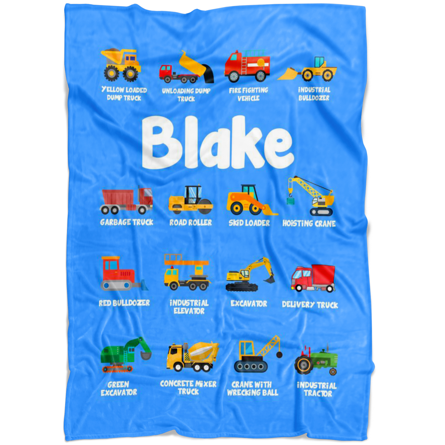 Blake Construction Blanket Blue