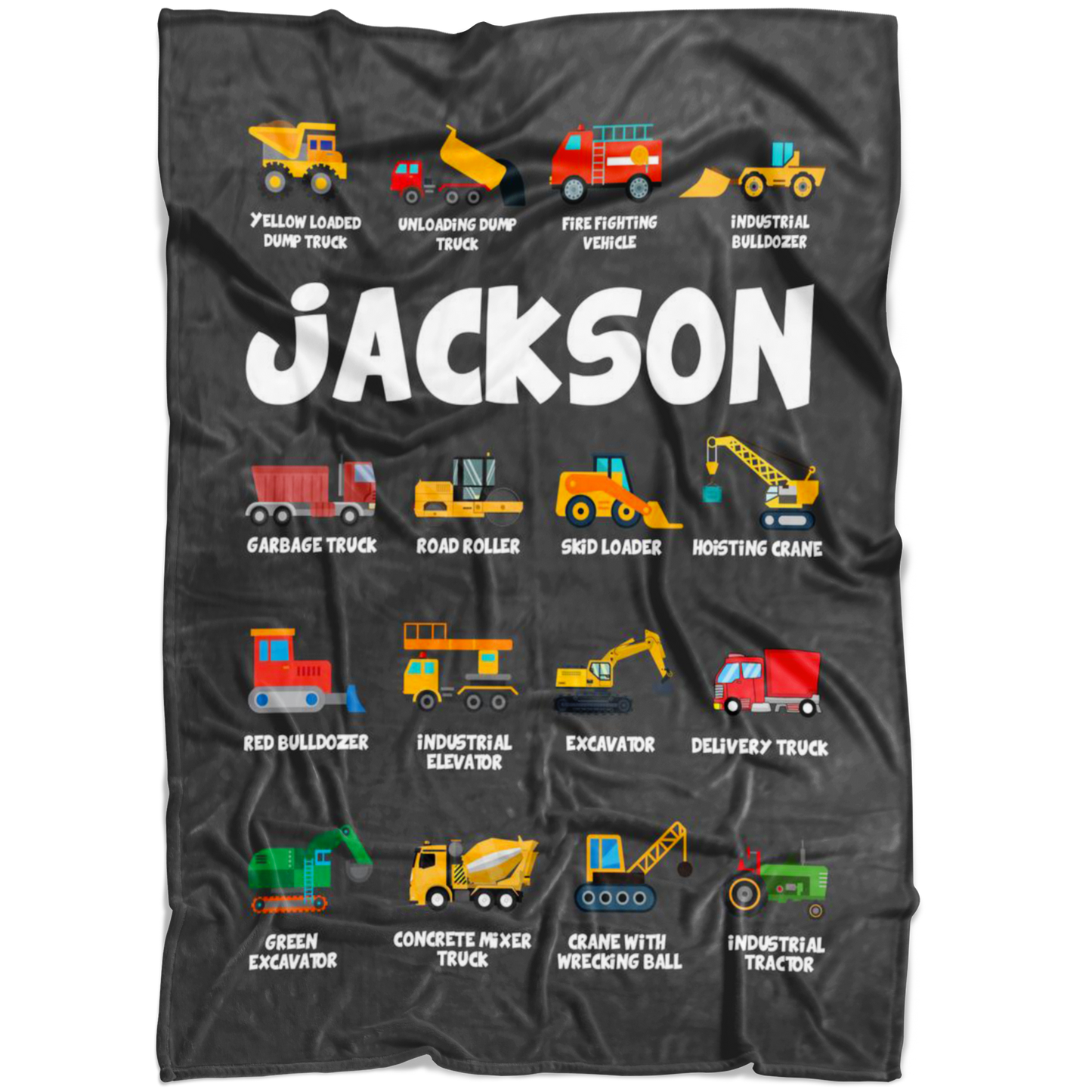 Jackson Construction Blanket Grey