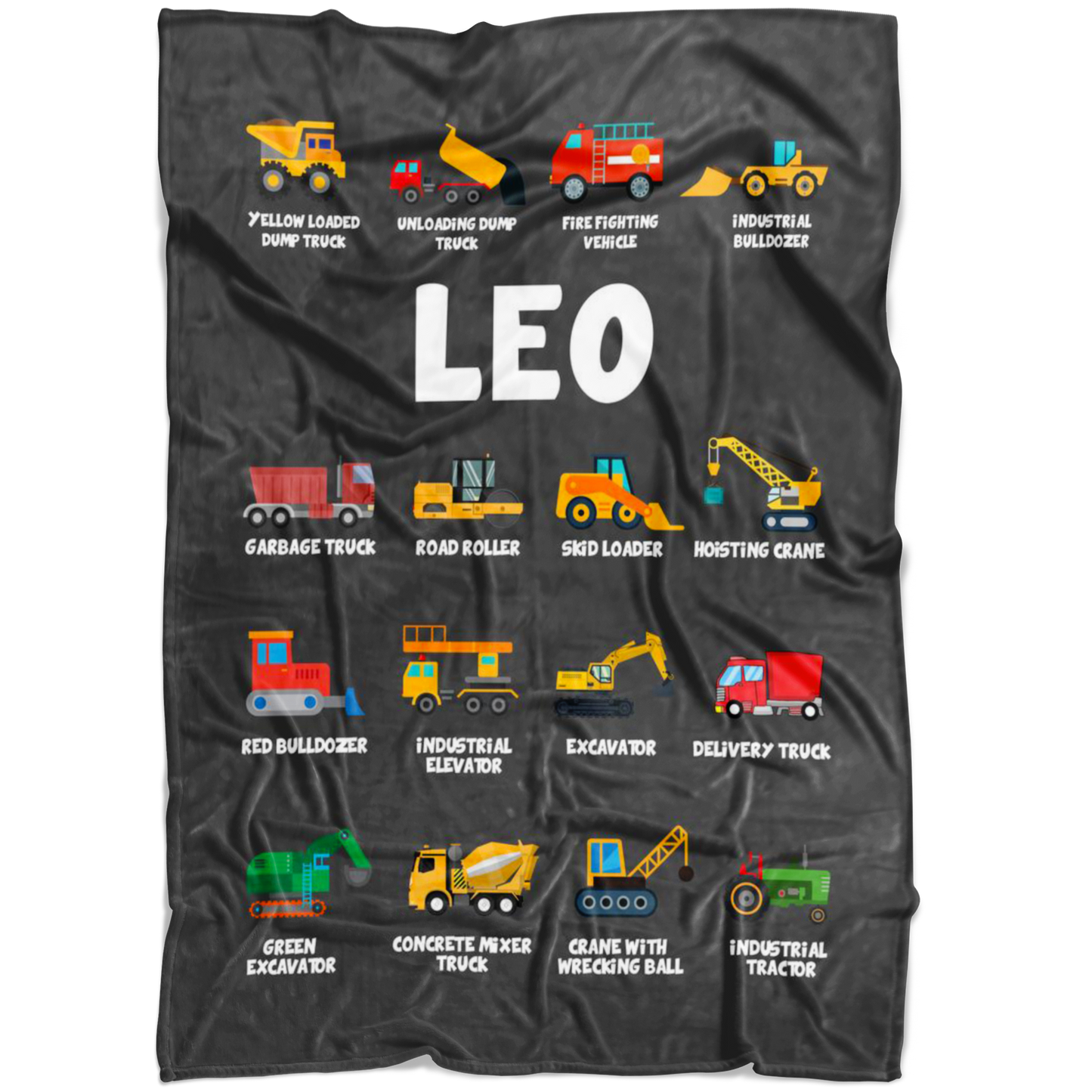 Leo Construction Blanket Grey