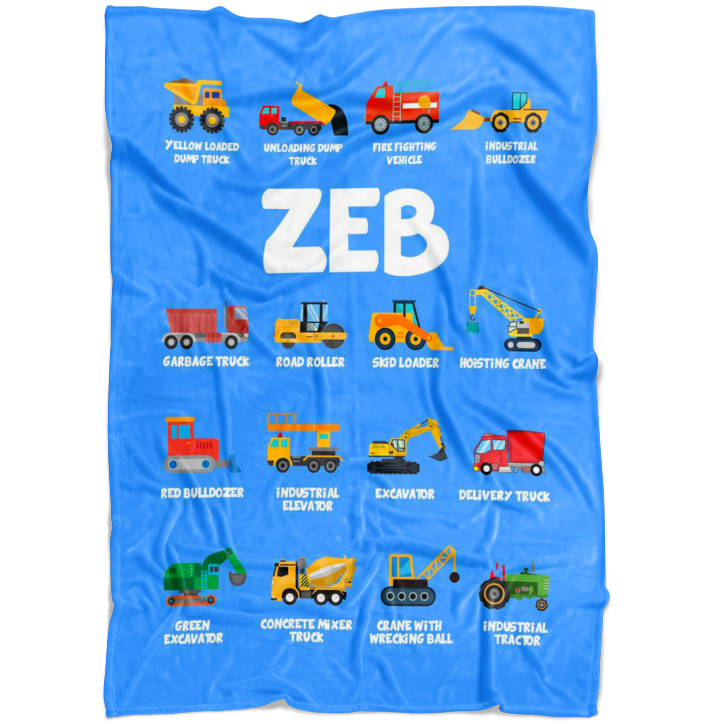 Zeb Construction Blanket Blue