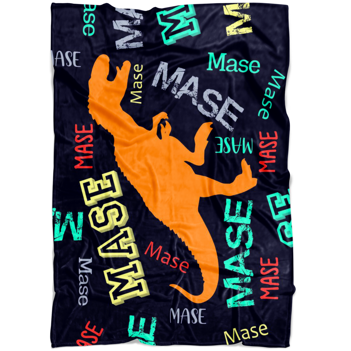 Dinosaurs T-Rex Personalized Name Blanket for Boys, Kids - MASE