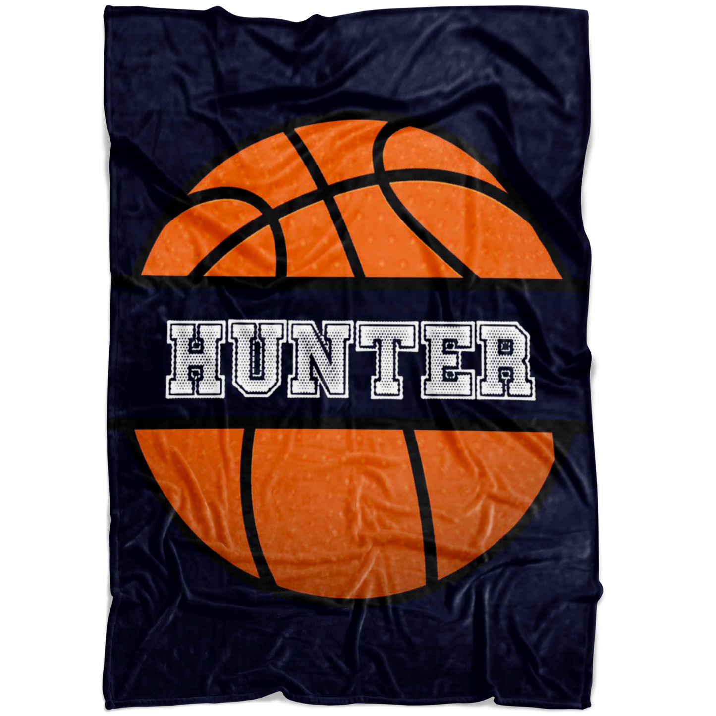 Personalized Name Basketball Premium Boys Blanket - Hunter