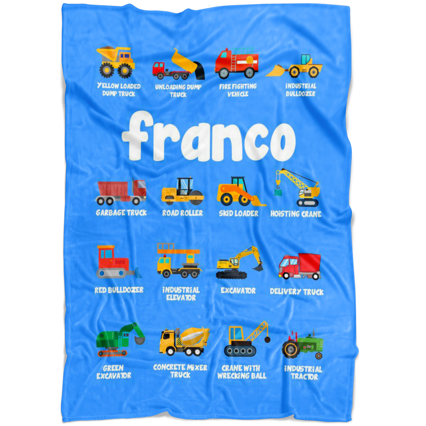 franco Construction Blanket Blue