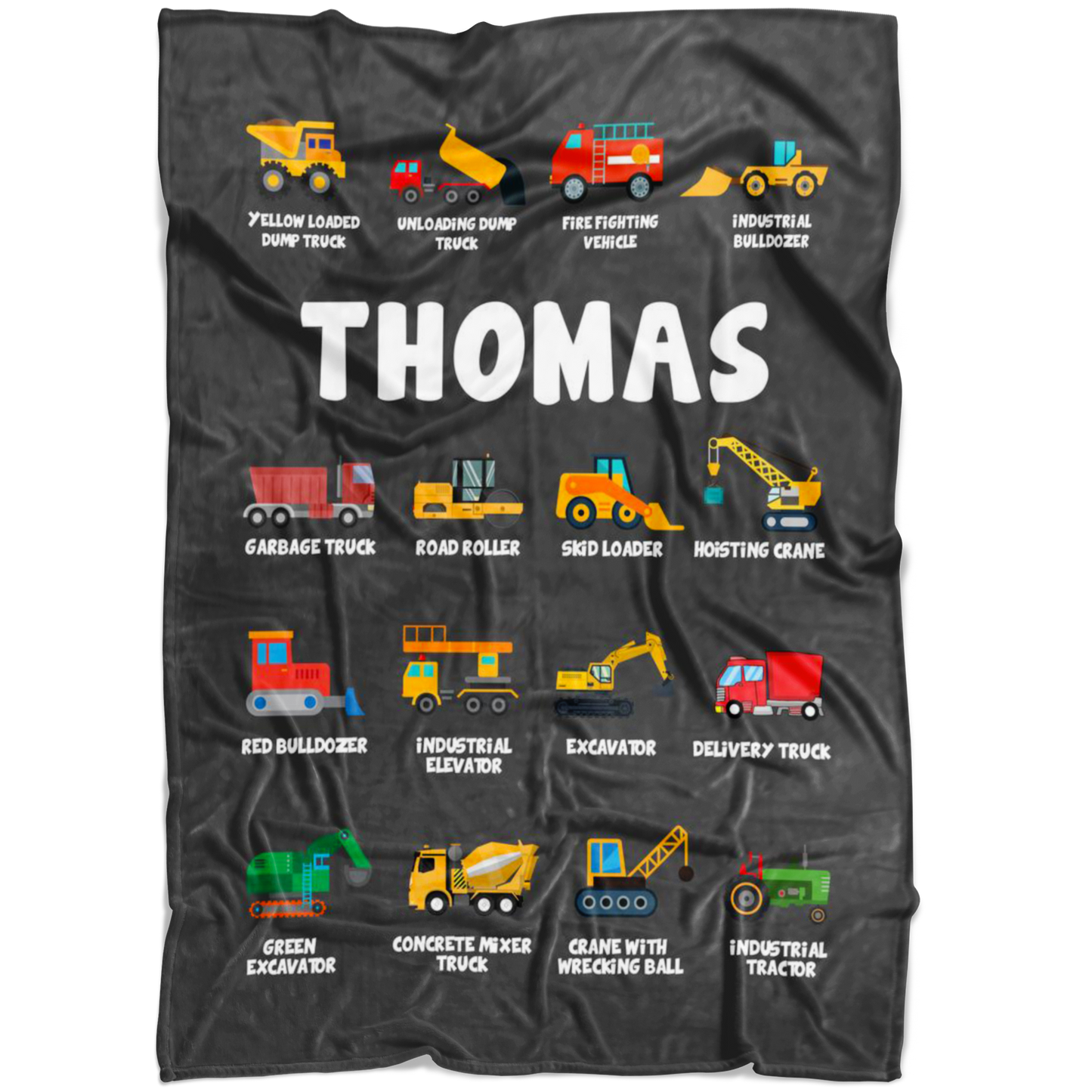 Thomas Construction Blanket Grey