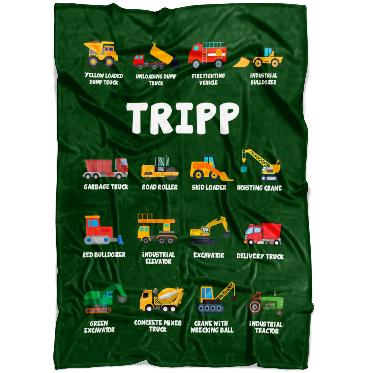 Tripp Construction Blanket Green