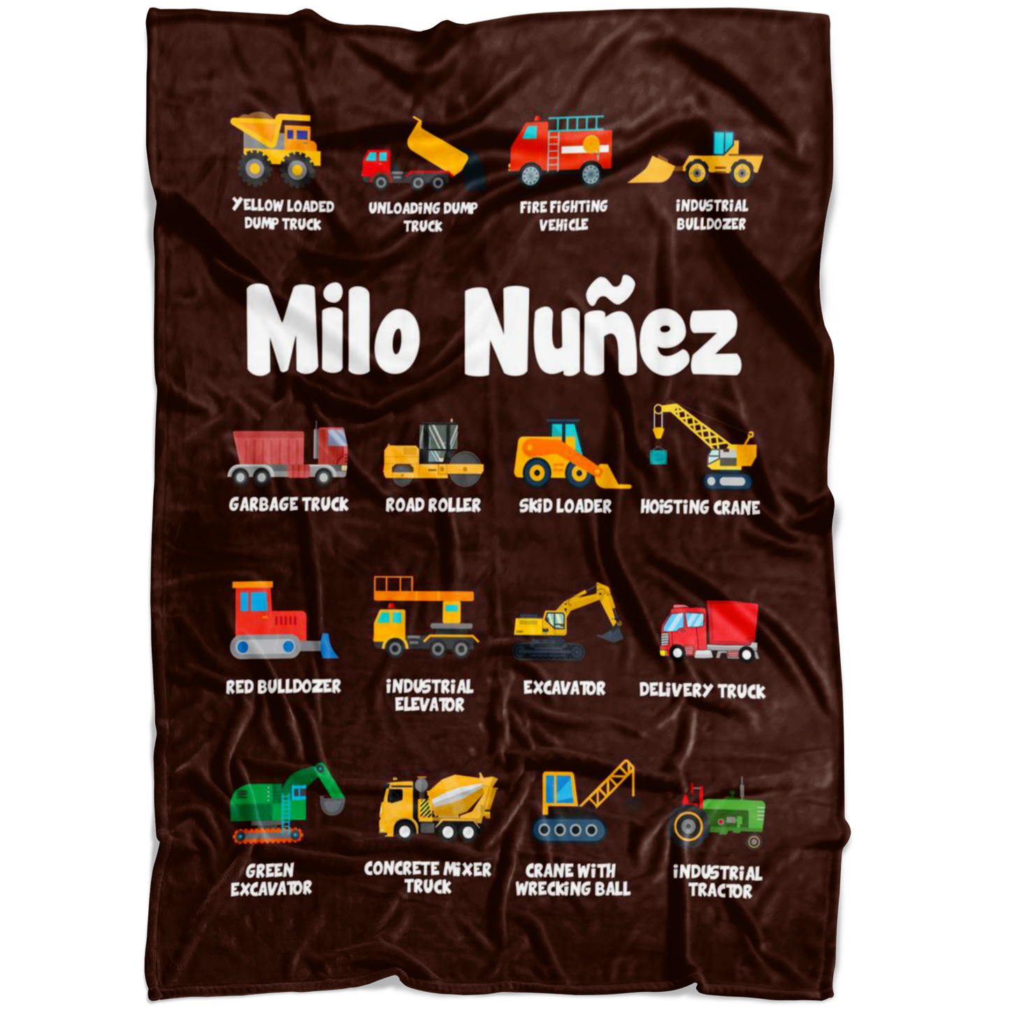 Milo Nuñez Construction Blanket Brown