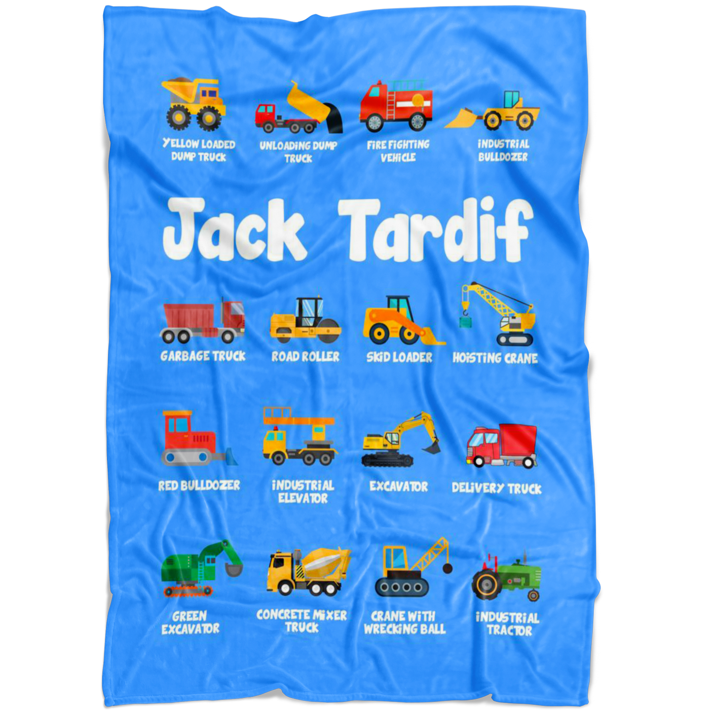 Jack Tardif Construction Blanket Blue