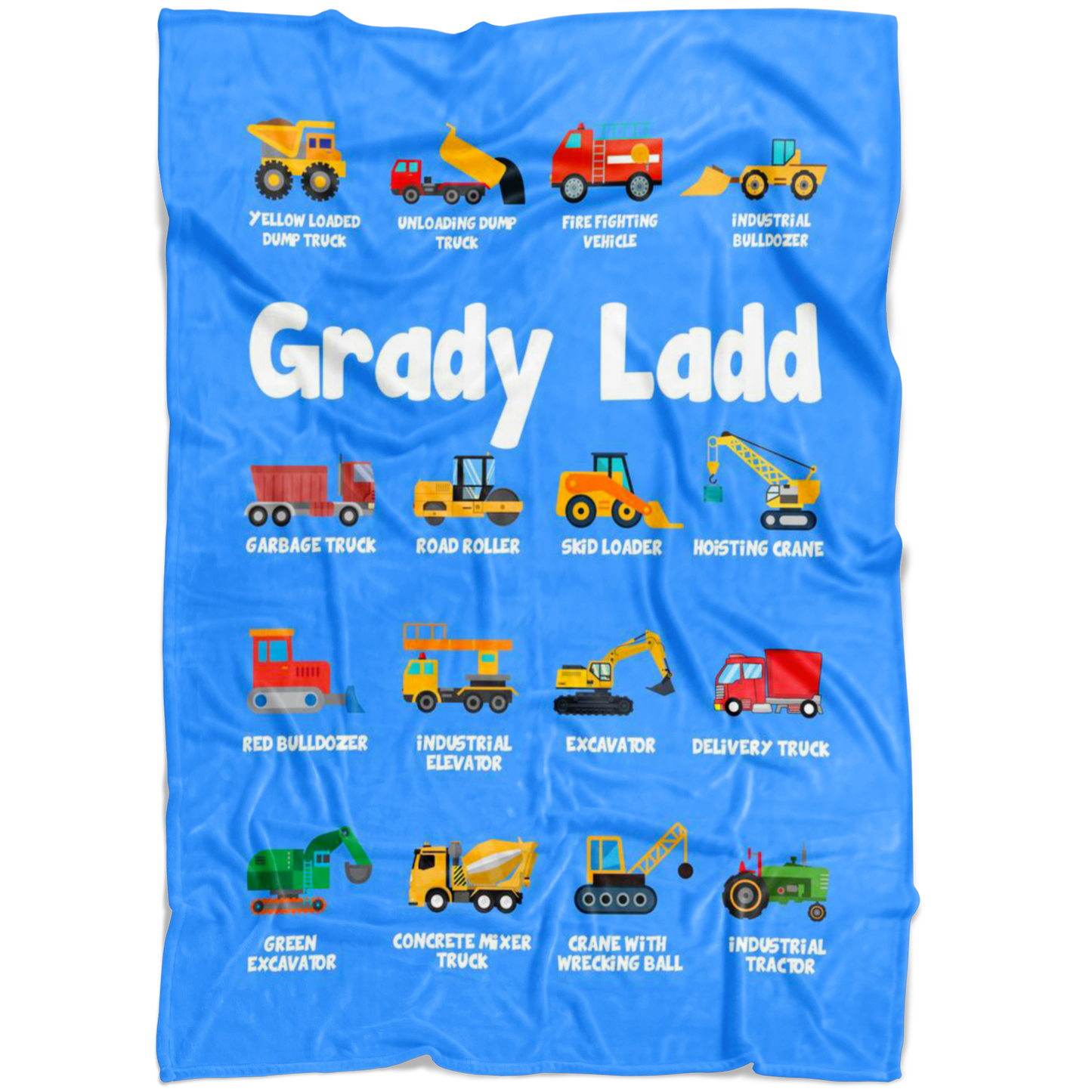Grady Ladd Construction Blanket Blue