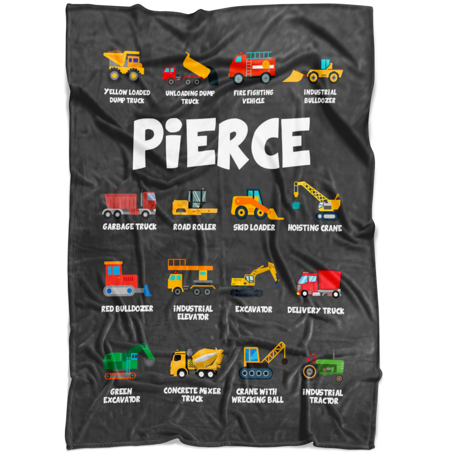 Pierce Construction Blanket Grey