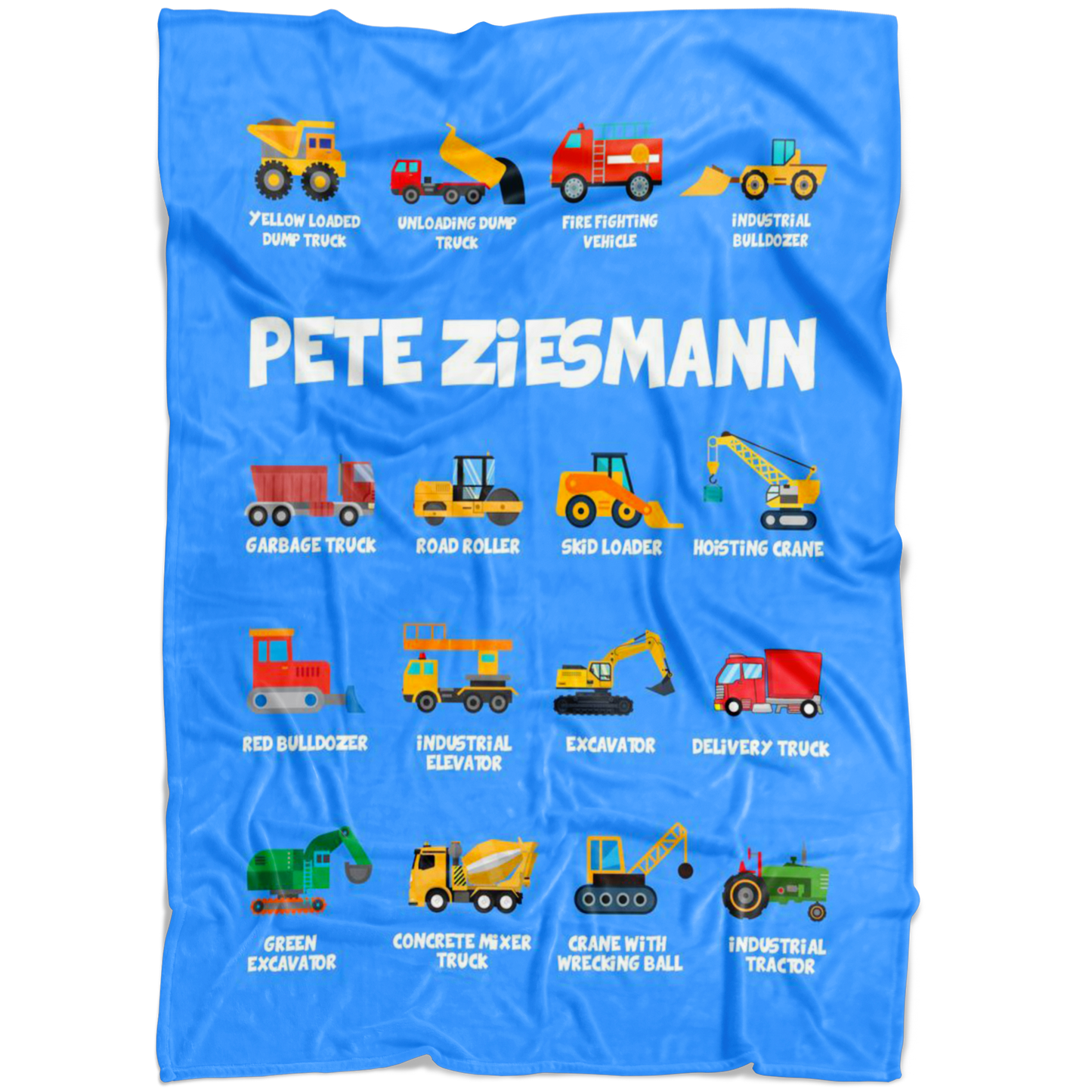 Pete Ziesmann Construction Blanket Blue