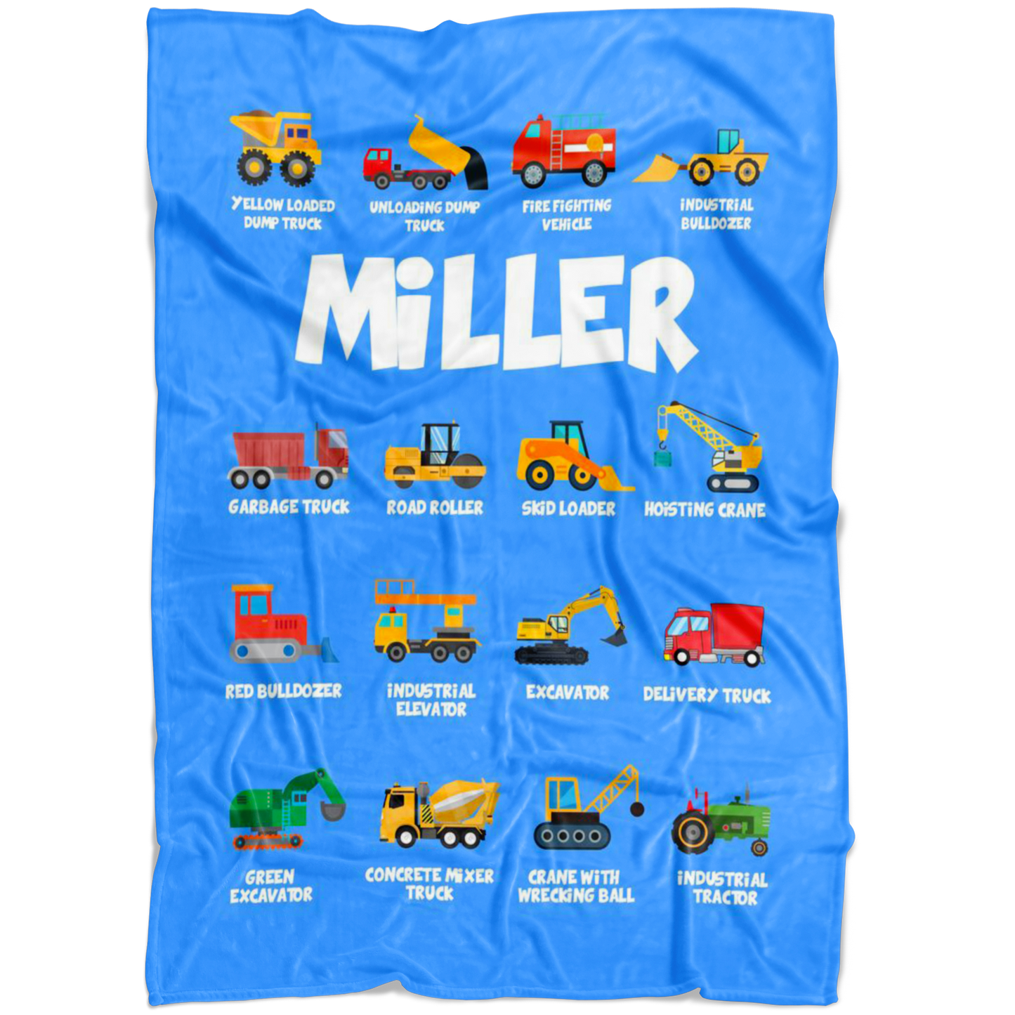 Miller Construction Blanket Blue