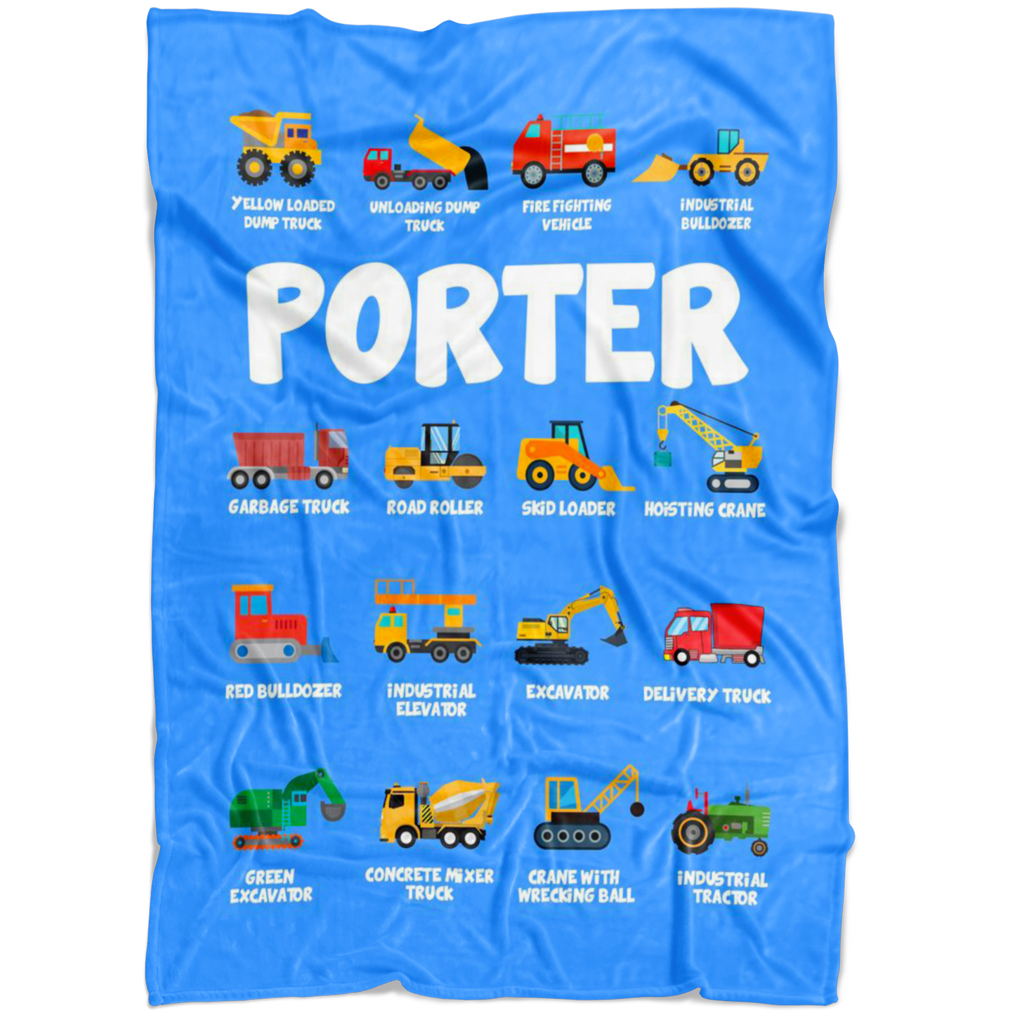 Porter Construction Blanket Blue