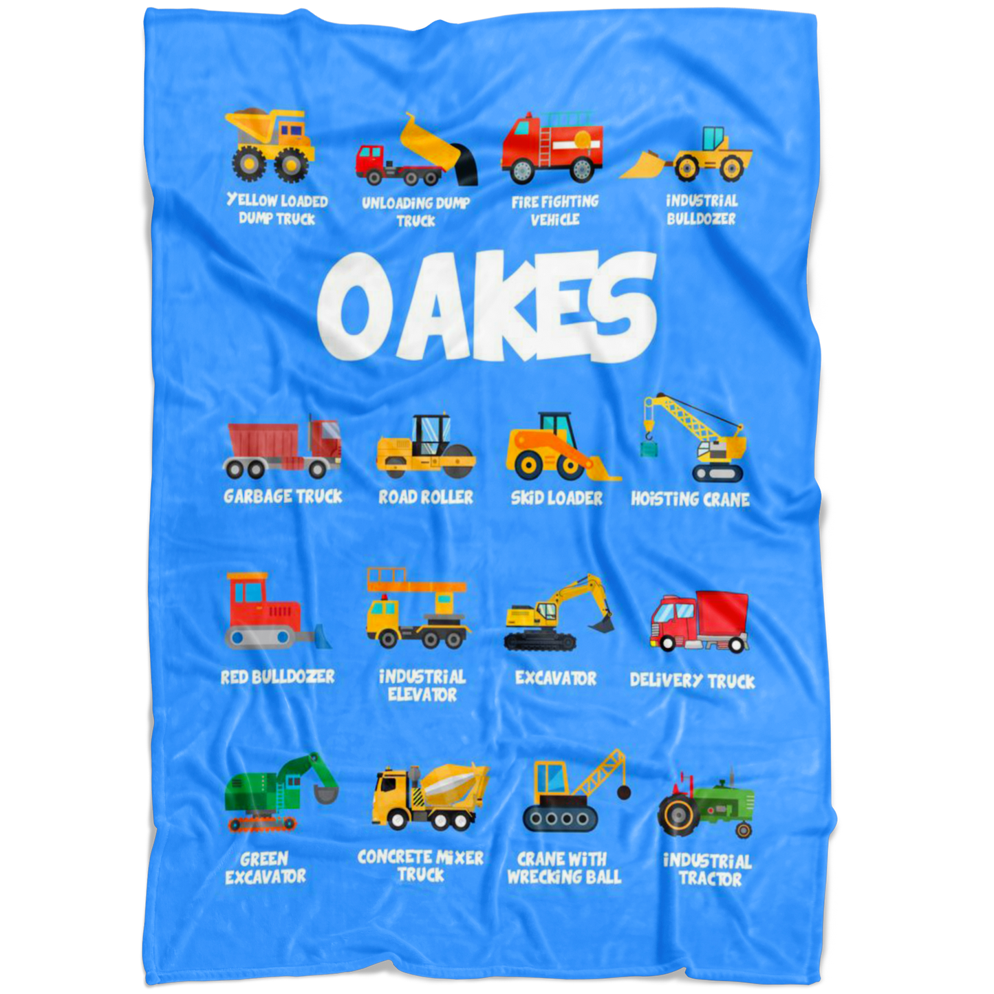 OAKES Construction Blanket Blue