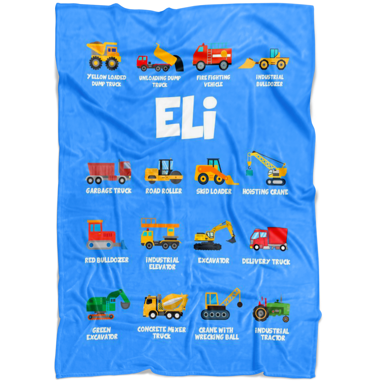 Eli Construction Blanket Blue
