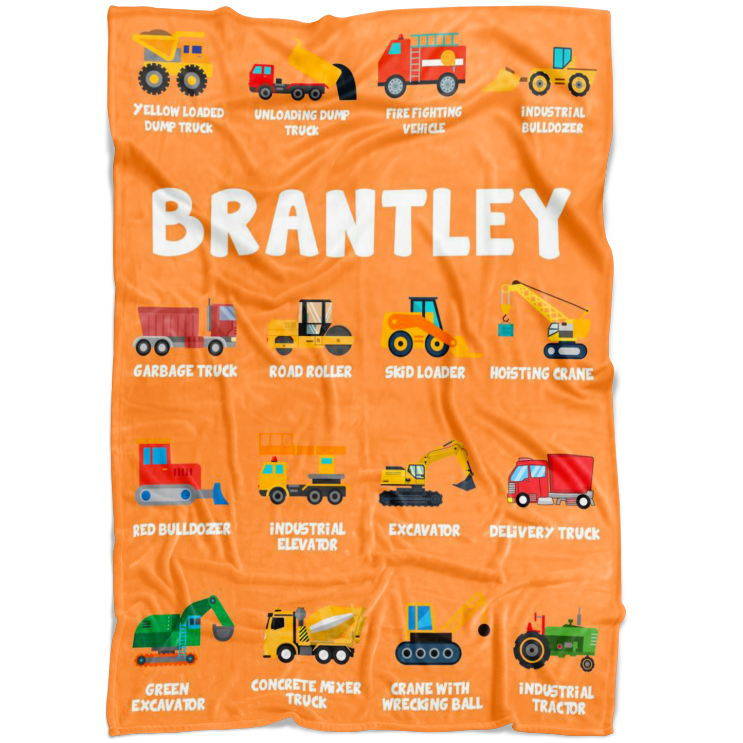 Brantley Construction Blanket Orange