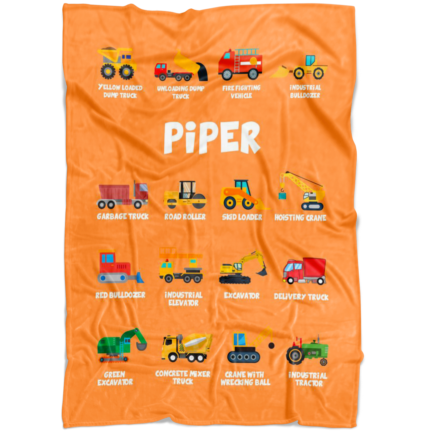 Piper Construction Blanket Orange