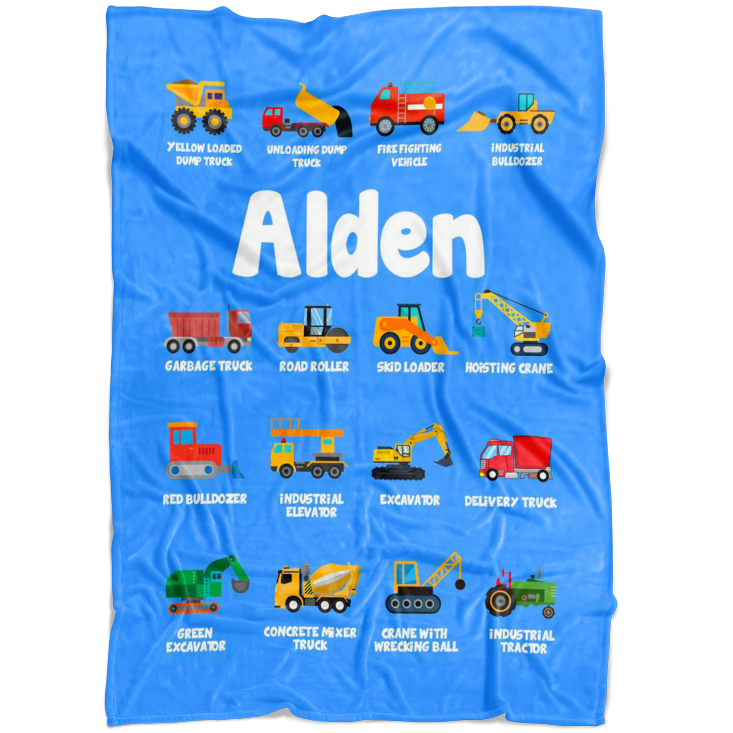 Alden Construction Blanket Blue