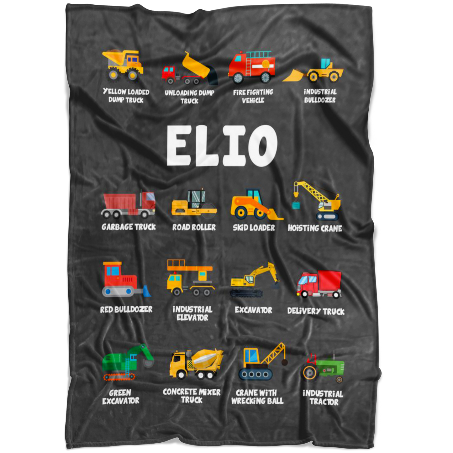 Elio Construction Blanket Grey
