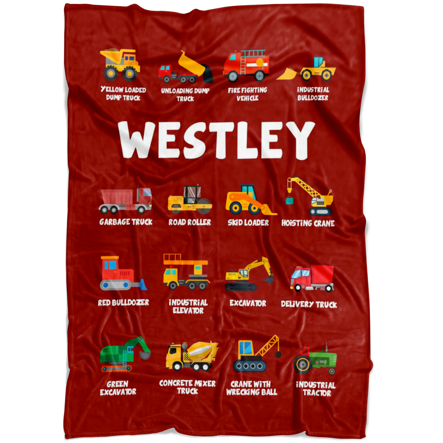 Westley Construction Blanket Red