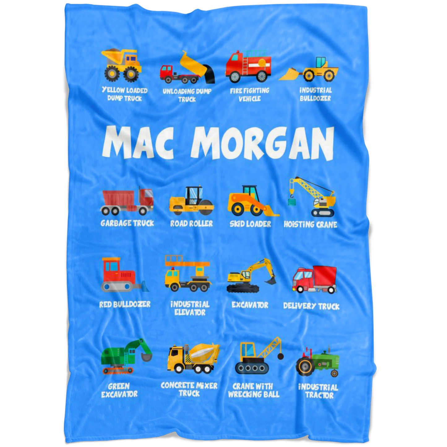 Mac Morgan Construction Blanket Blue