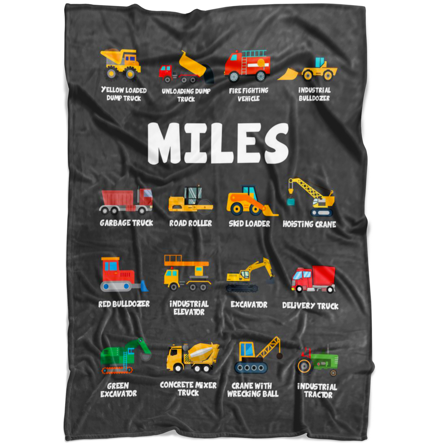 Miles Construction Blanket Grey