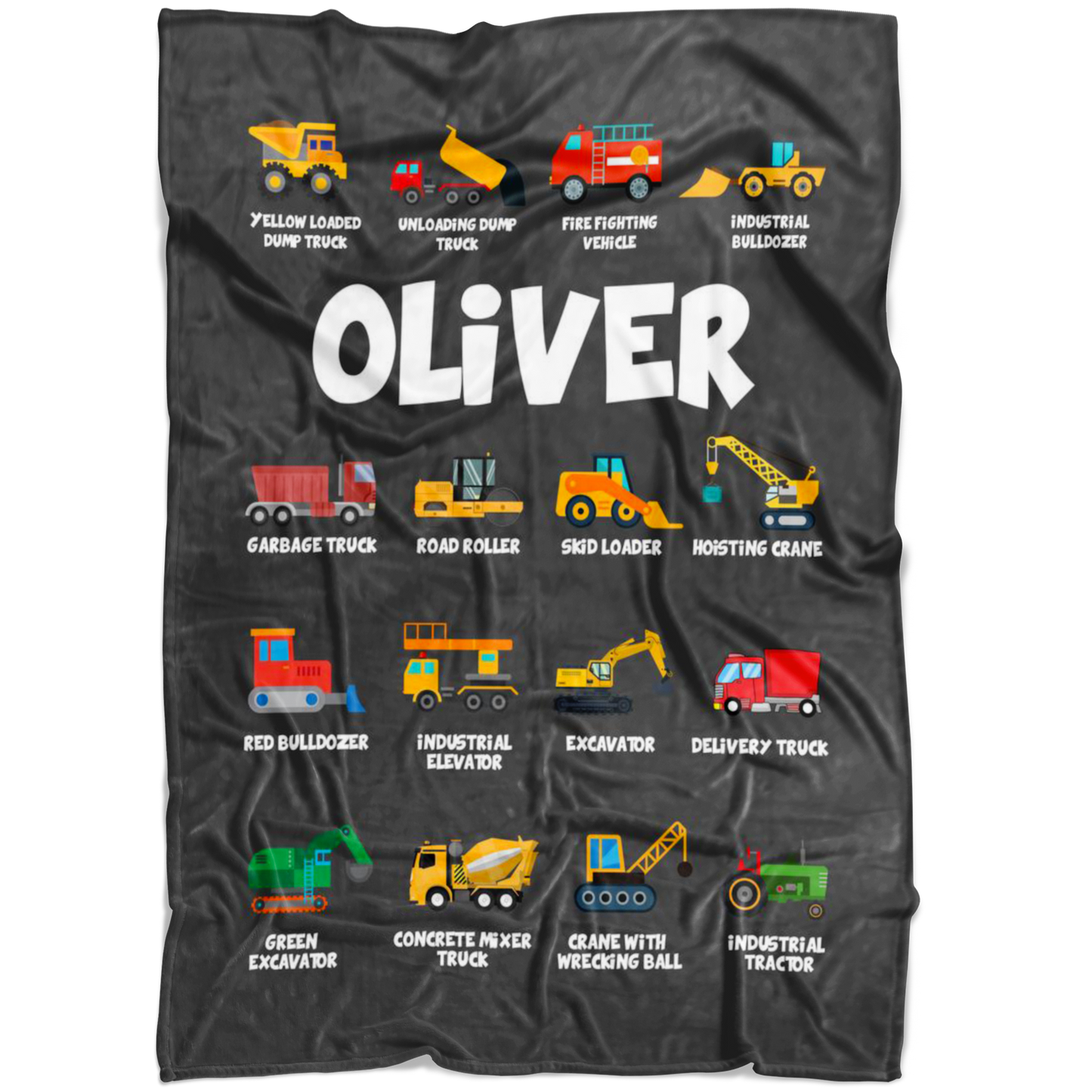 Oliver Construction Blanket Grey