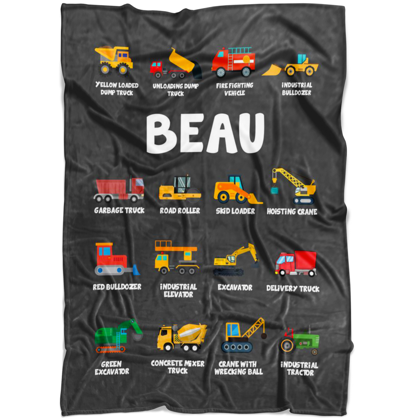 Beau Construction Blanket Grey