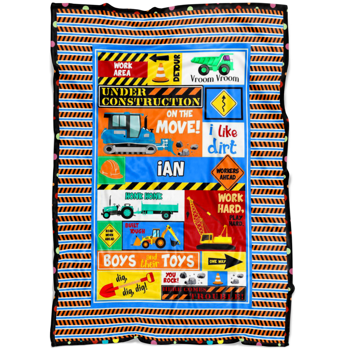 Ian Under Construction Blanket Style 1