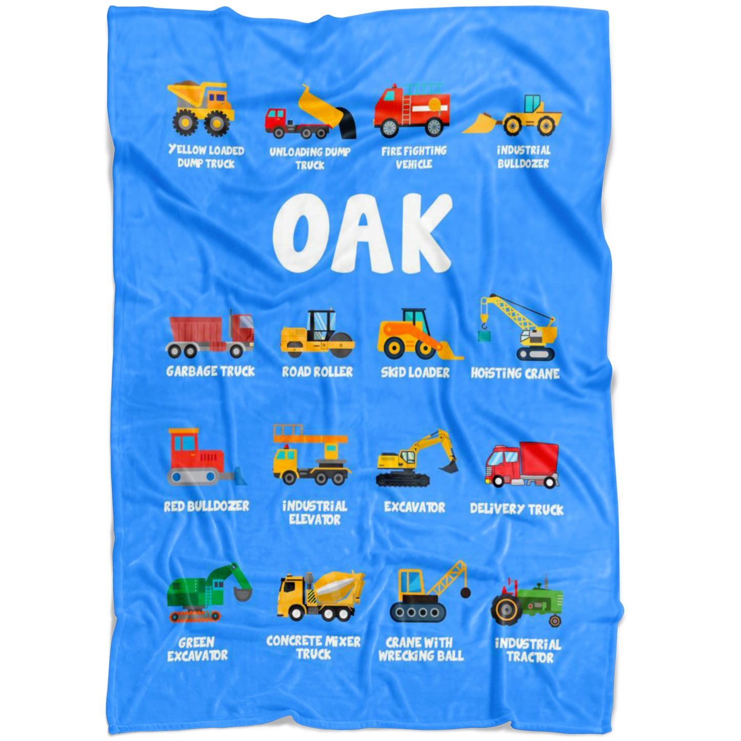 Oak Construction Blanket Blue