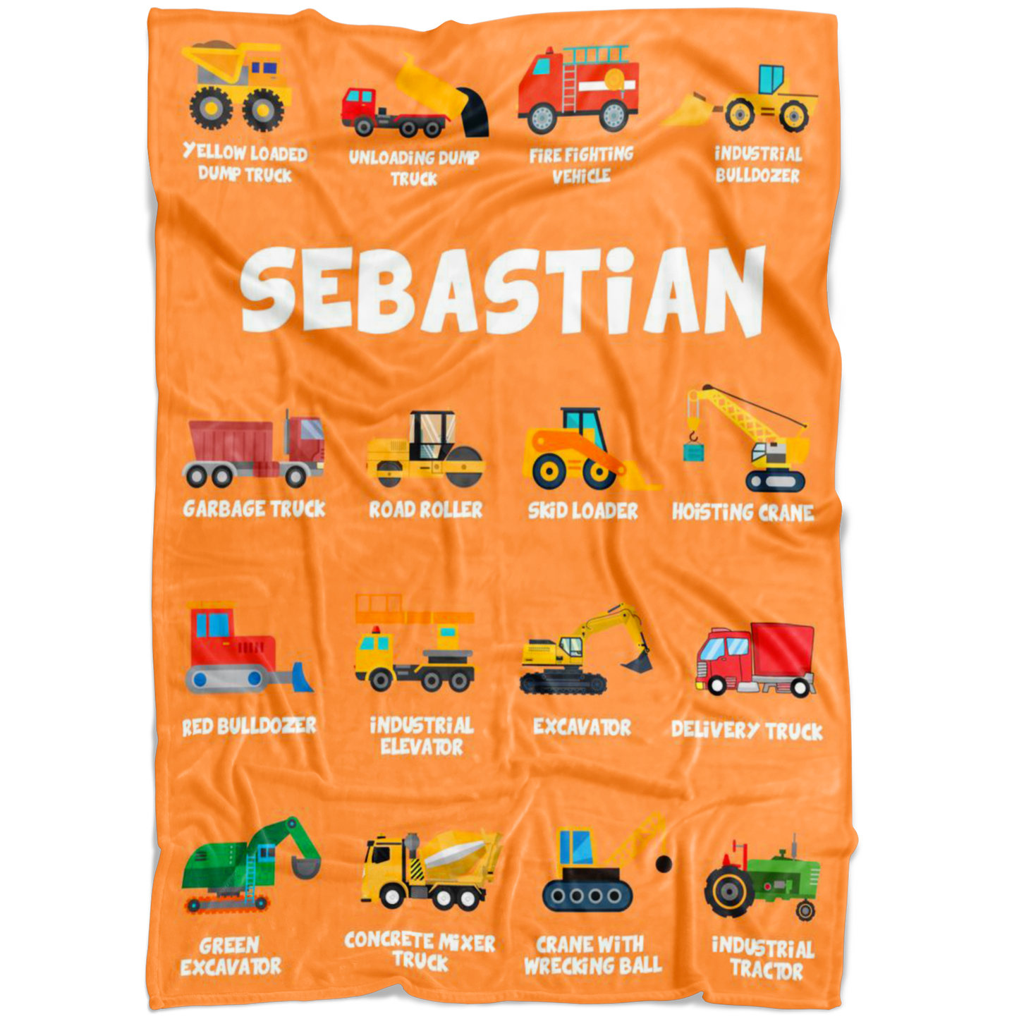 SEBASTIAN Construction Blanket Orange