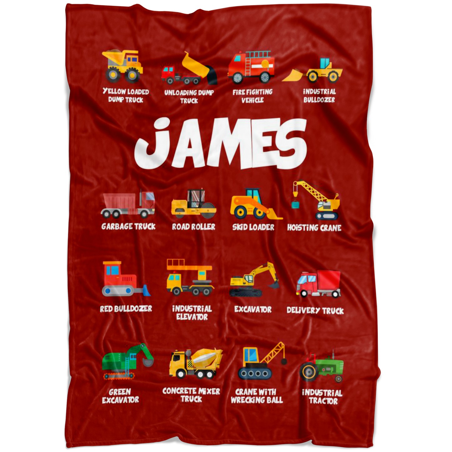 James Construction Blanket Red