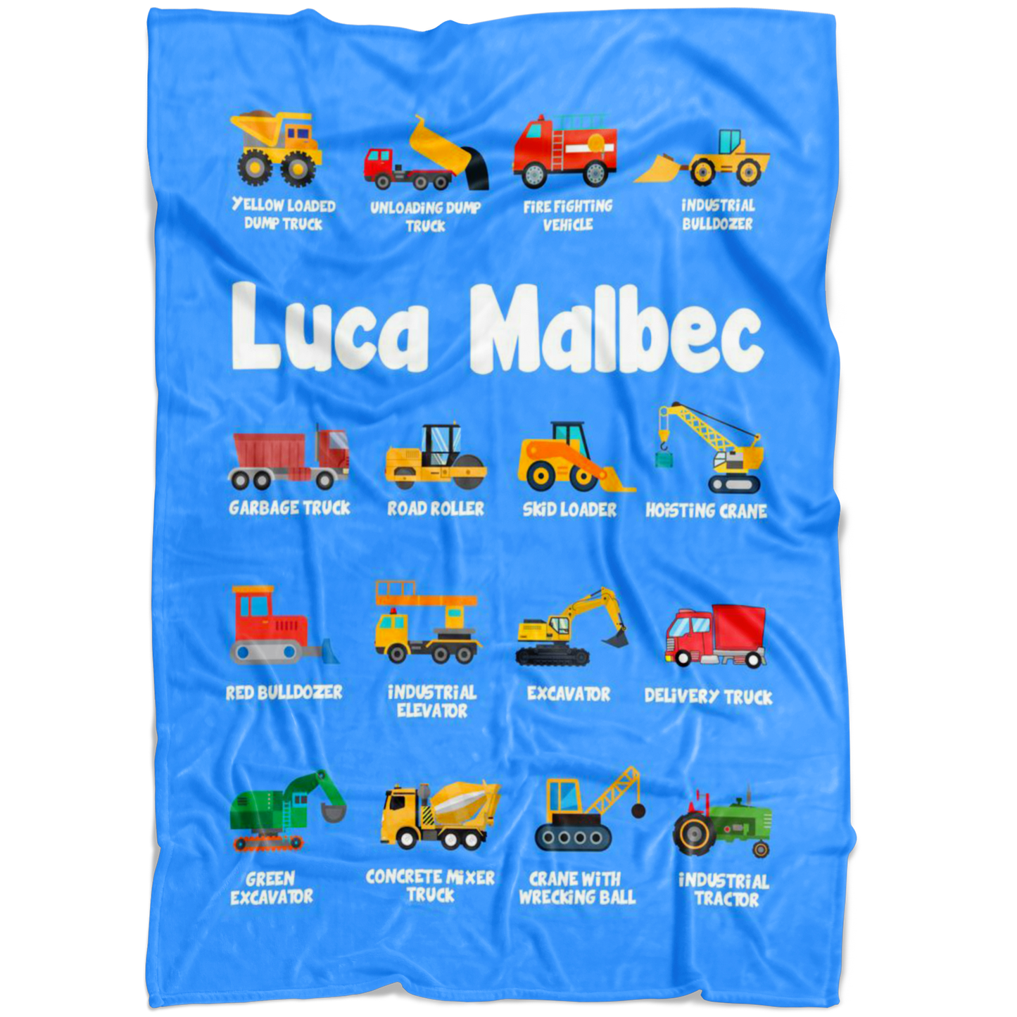Luca Malbec Construction Blanket Blue