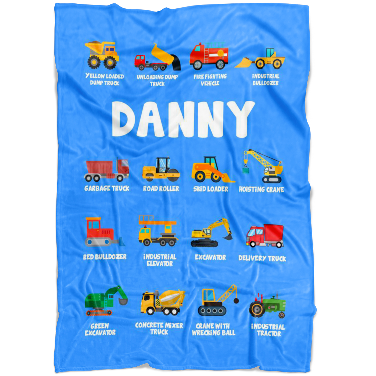 Danny Construction Blanket Blue