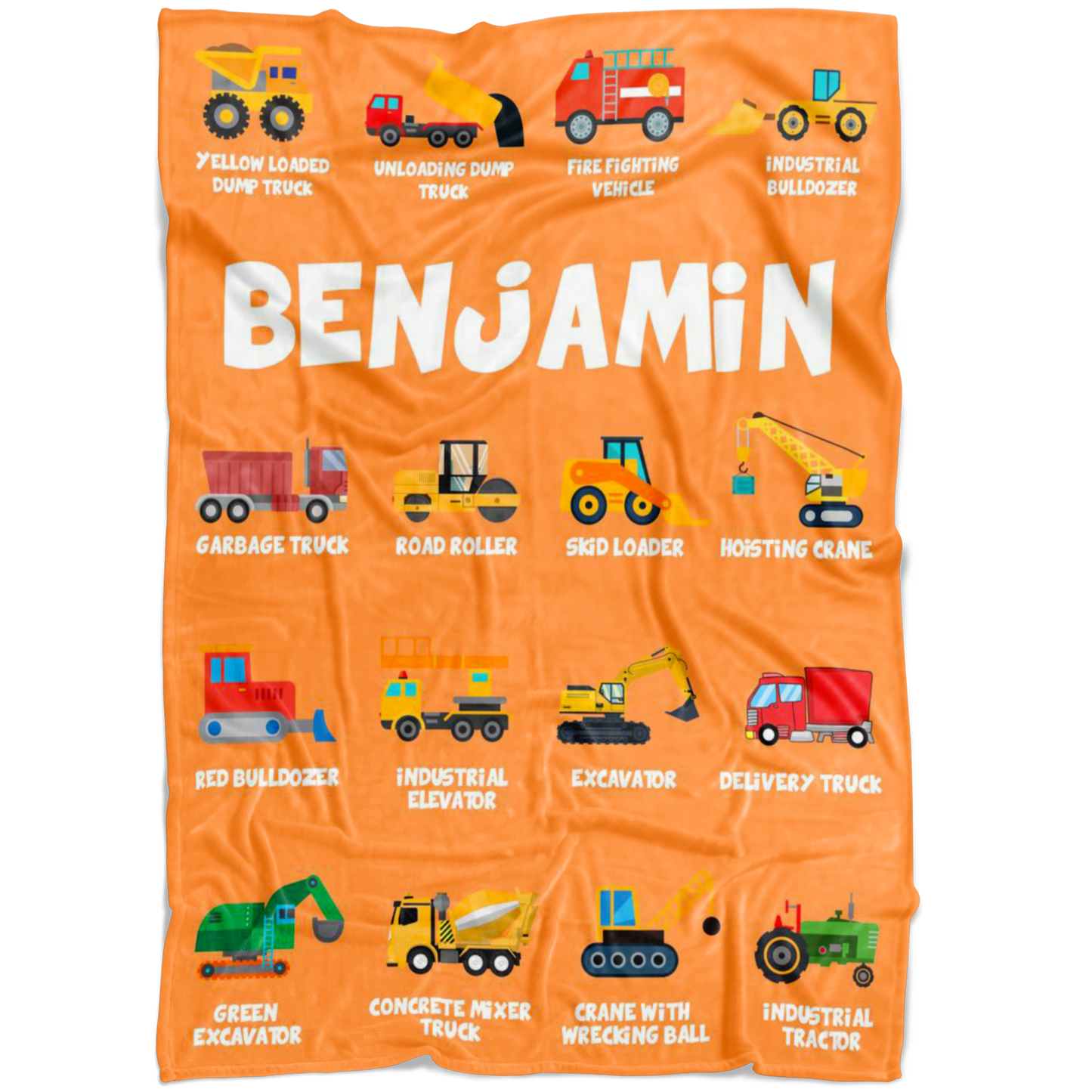 Benjamin Construction Blanket Orange
