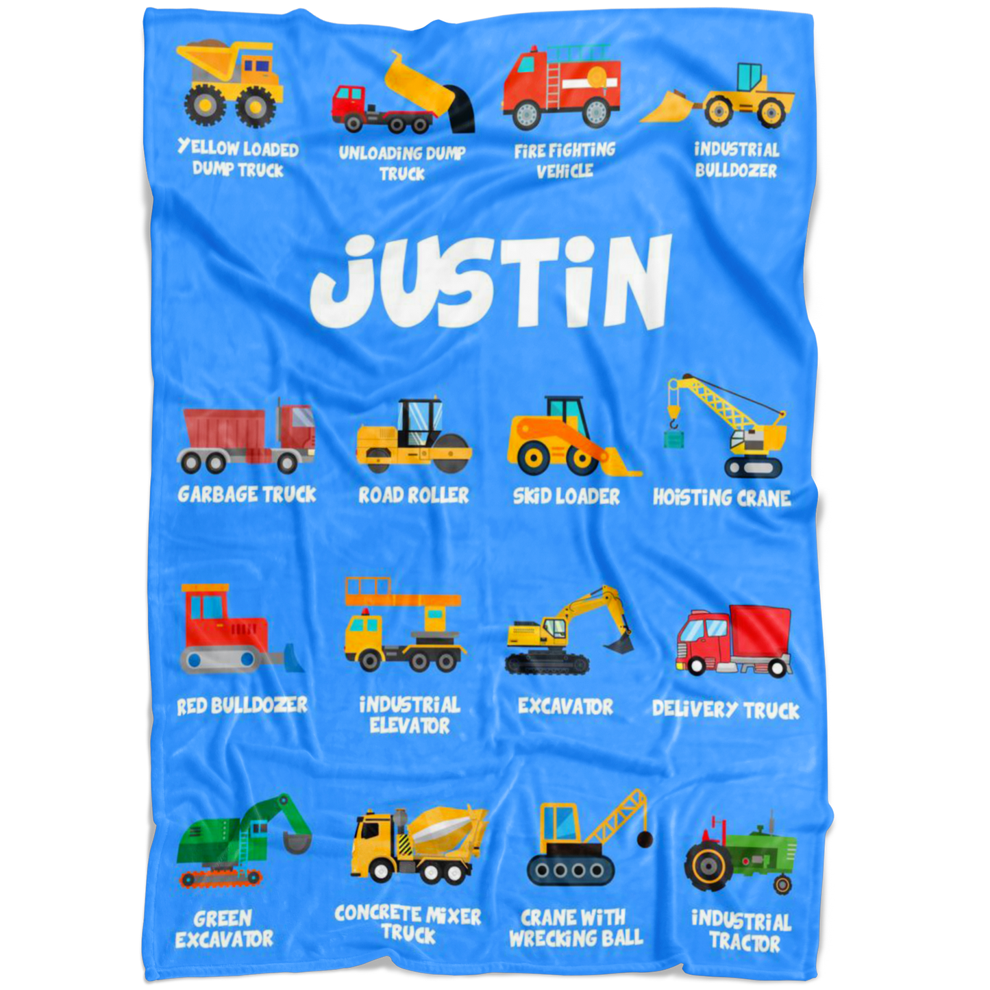 JUSTIN Construction Blanket Blue