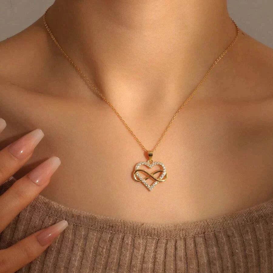 925 Sterling Silver Necklace - 14k Gold Plated - Meaningful Gift for Mum