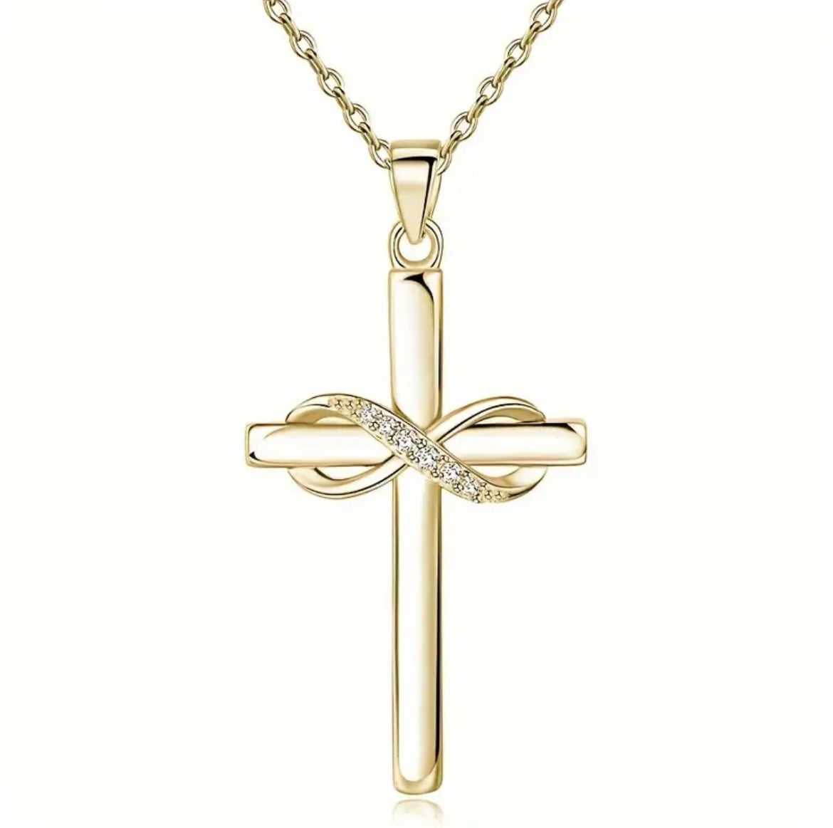 Memorial Cross Necklace – In Loving Memory of Mom (925 Silver or Gold-Plated)