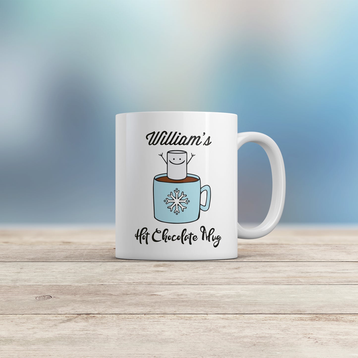 Personalized Name Hot Chocolate Mug for Kids - 11oz