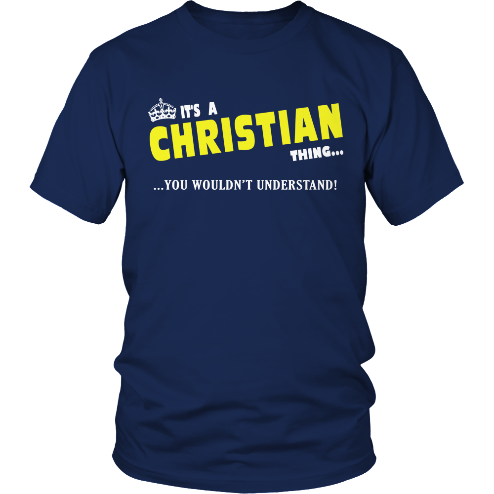 It's A Christian Thing, You Wouldn't Understand