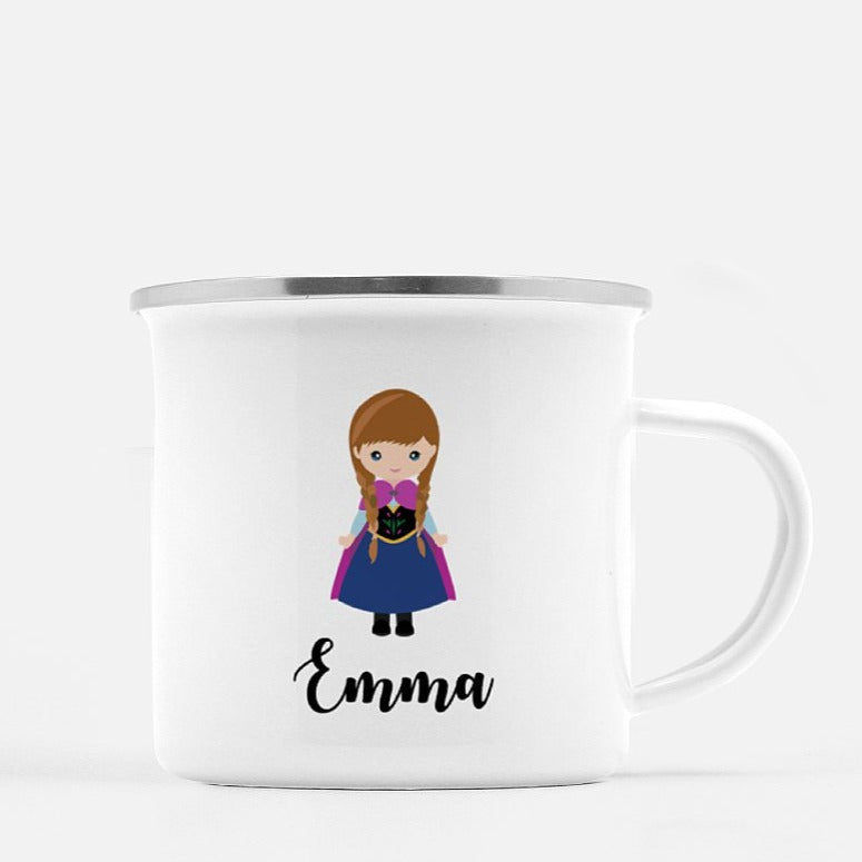 Personalized Kids Cup, Princess Campfire Mug 10oz