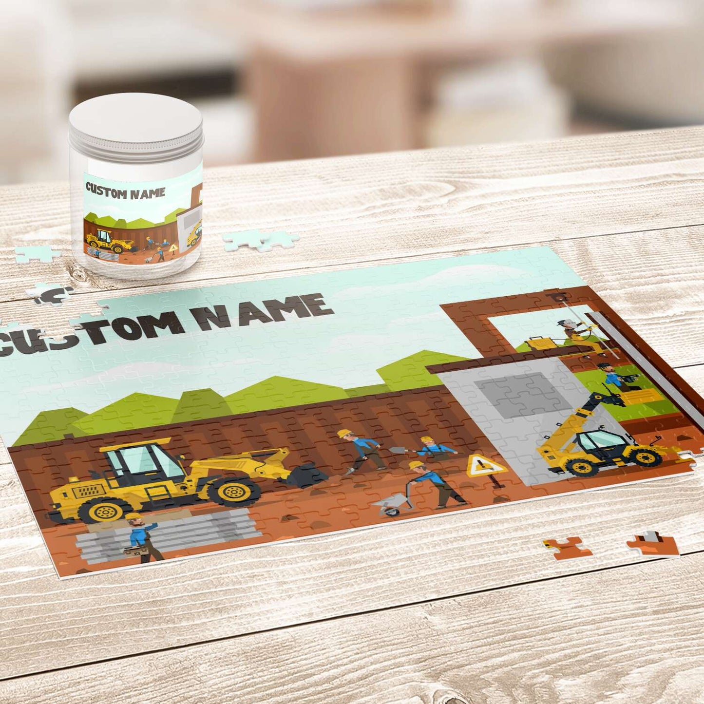 Personalized Name Under Constriction Site Puzzle