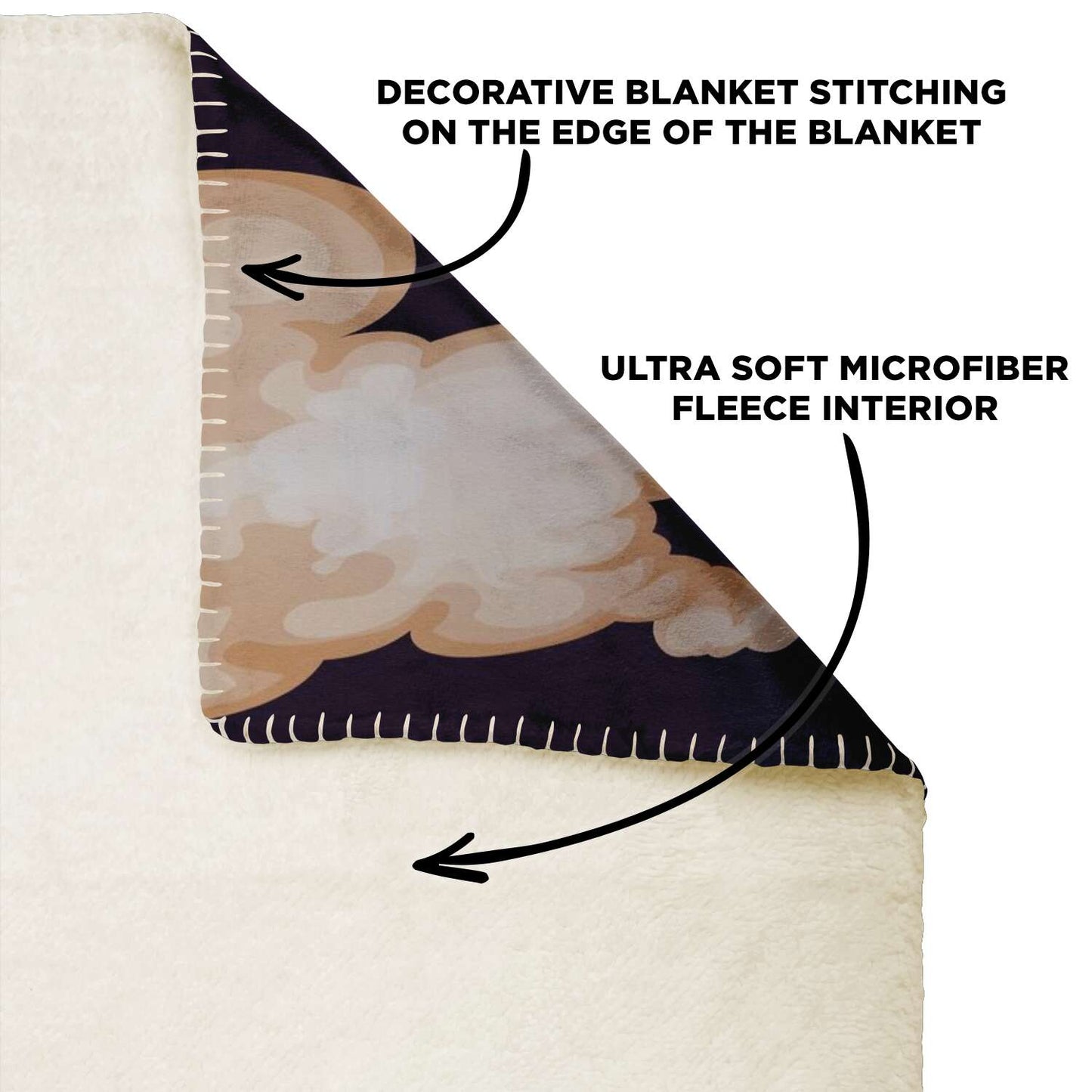 Personalized Name Tyrannosaurus Rex Dinosaur Blanket for Kids, Custom Name Blanket for Boys & Girls