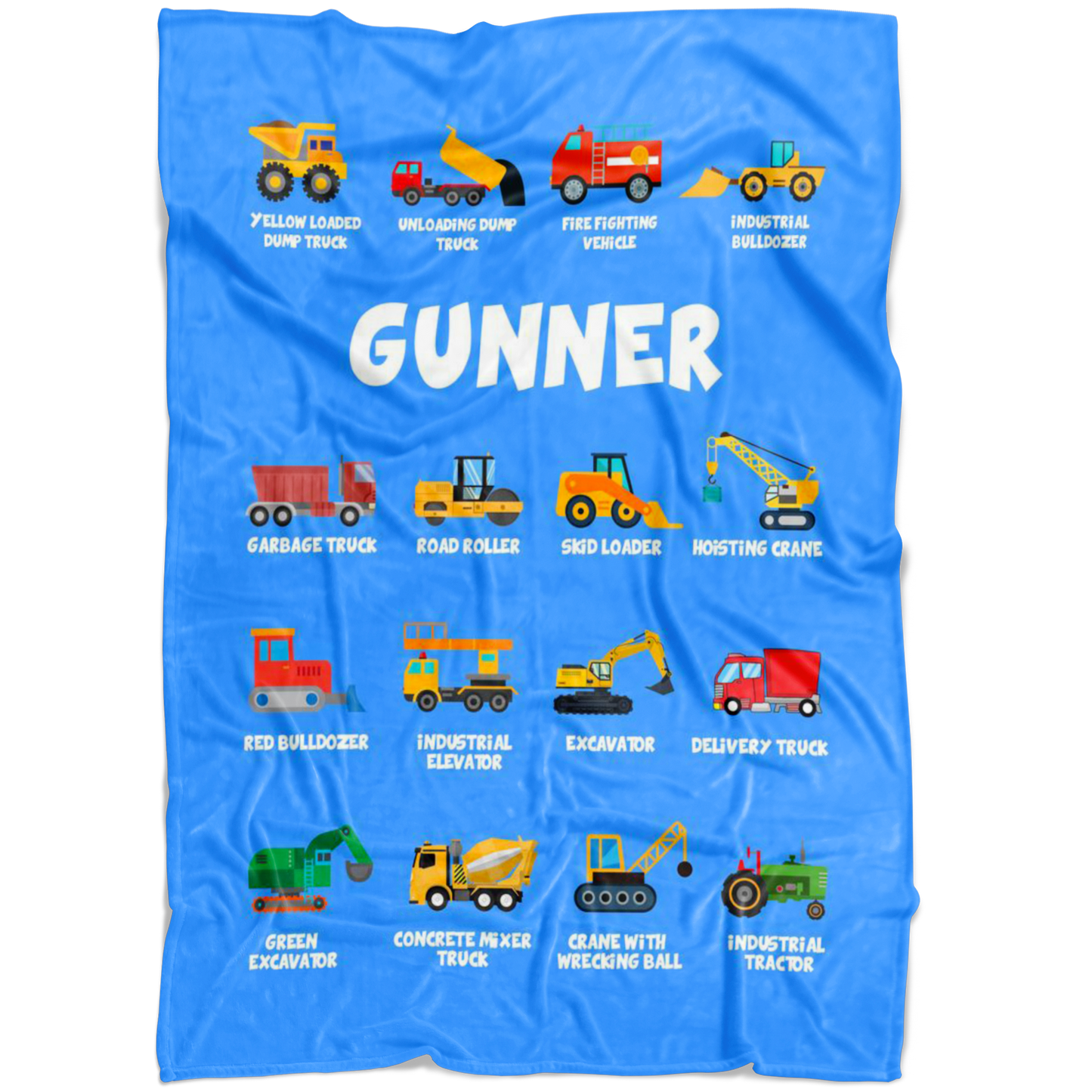 Gunner Construction Blanket Blue