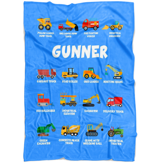 Gunner Construction Blanket Blue