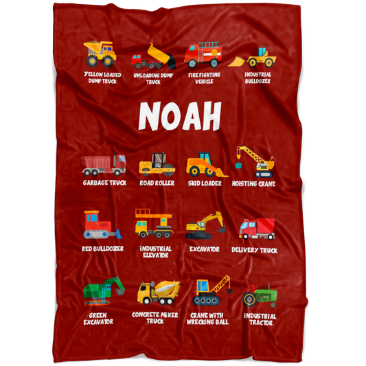 Noah Construction Blanket Red