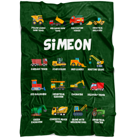 Simeon Construction Blanket Green