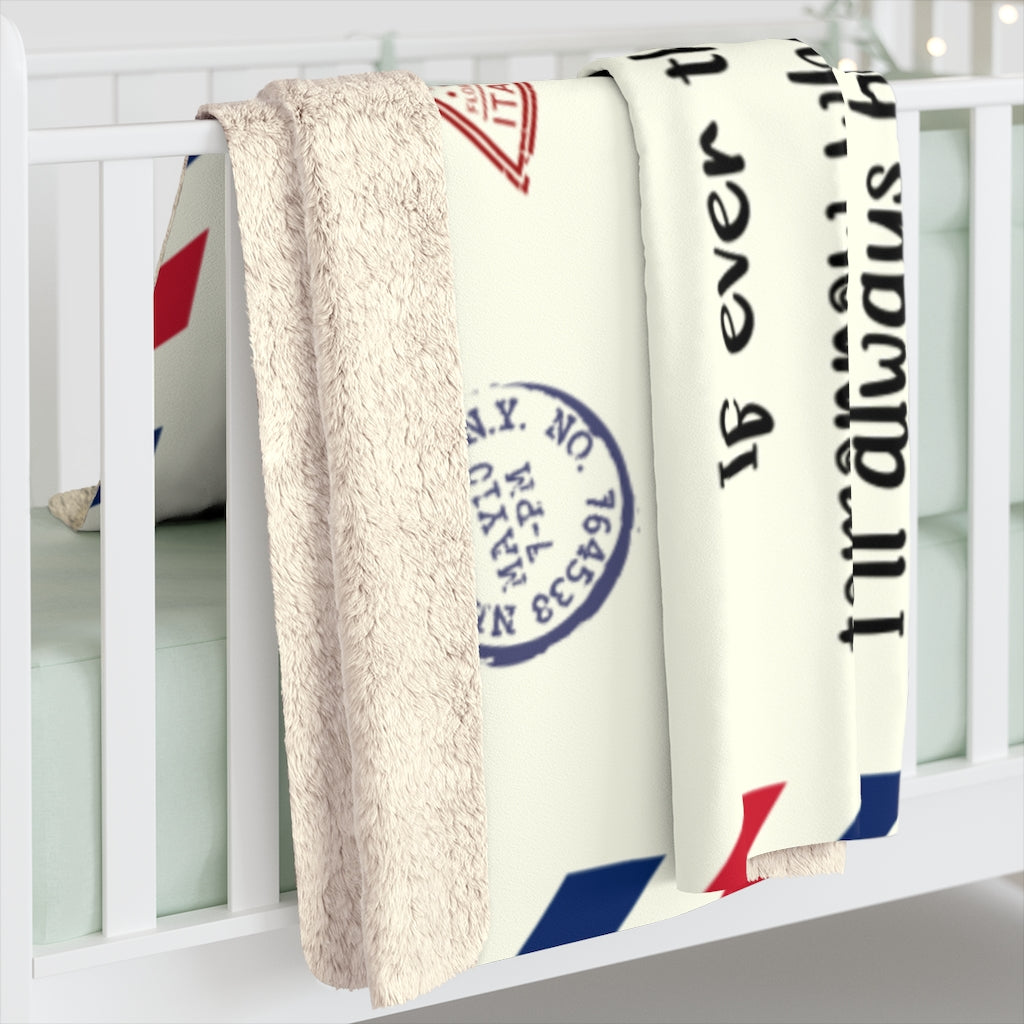 To My Husband Sherpa Fleece Blanket Gift from Wife