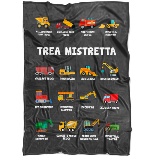 TREA MISTRETTA Construction Blanket Grey