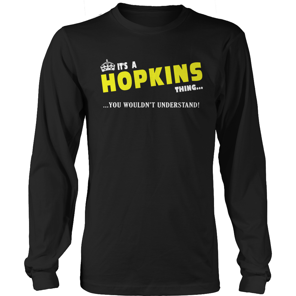 It's A Hopkins Thing, You Wouldn't Understand