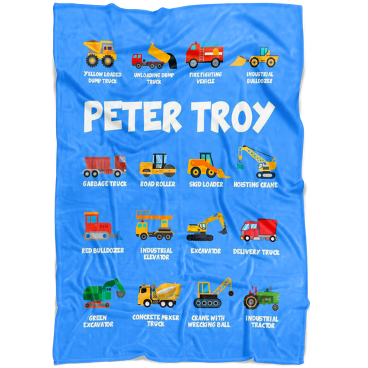 Peter Troy Construction Blanket Blue